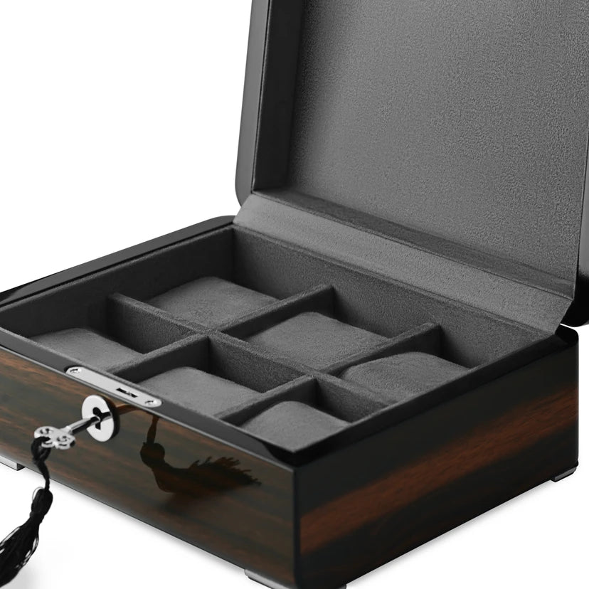 Caja Ébano (6 Relojes)