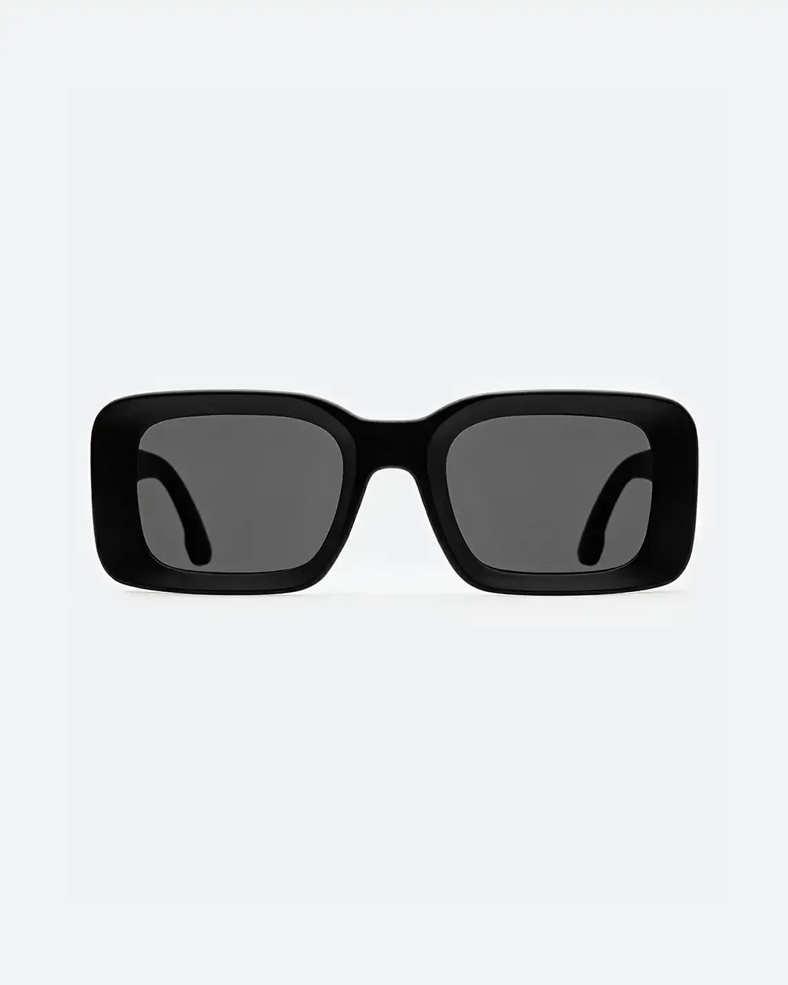 Gafas ROTTERDAM rectangulares negro brillo y gris