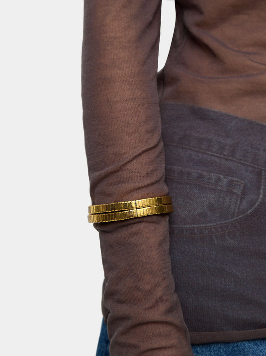 Pulsera de espiral cuadrada